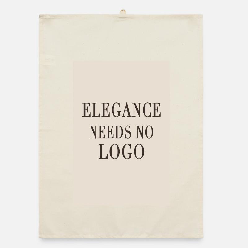 Elegance Needs No Logo – Quiet Luxury Design Organic Geschirrtuch