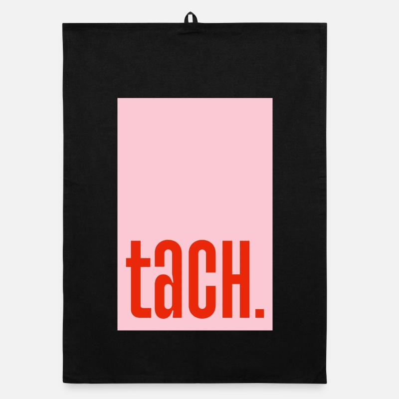 Tach - rosa rot Organic Geschirrtuch