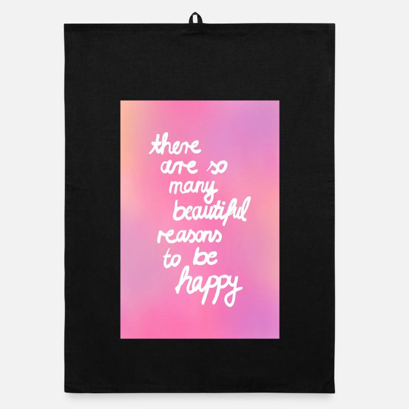 Beautiful reasons - pink gradient  Organic Geschirrtuch
