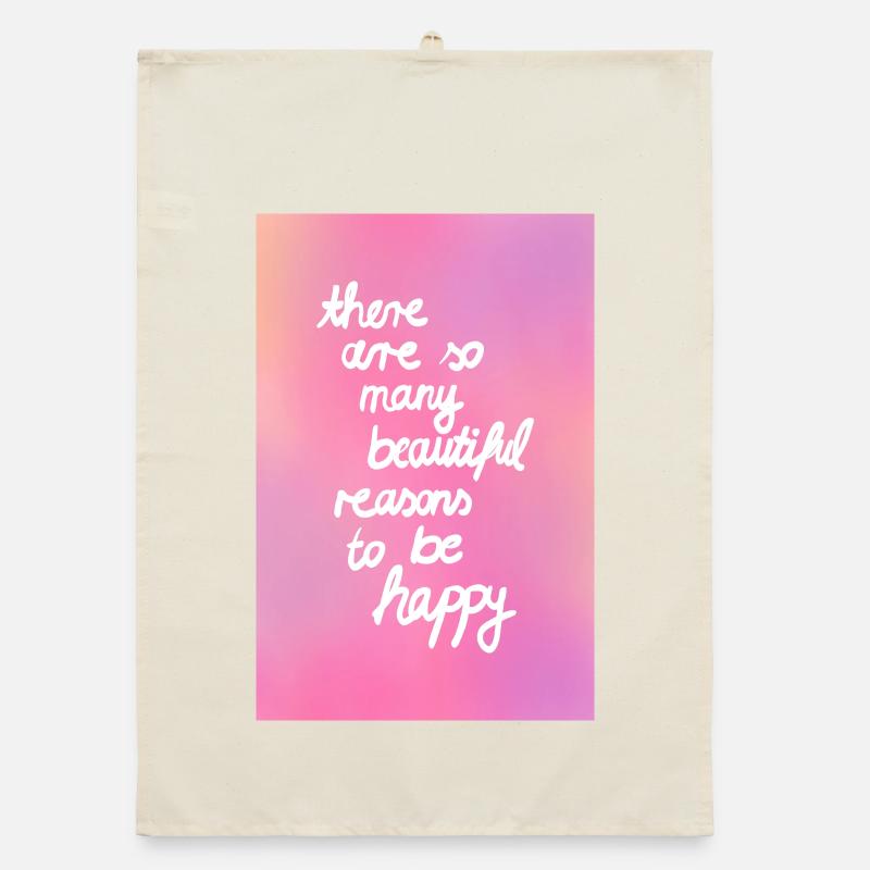 De belles raisons - dégradé rose Torchon bio