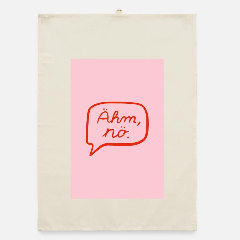 Euh, non - rose rouge Torchon bio