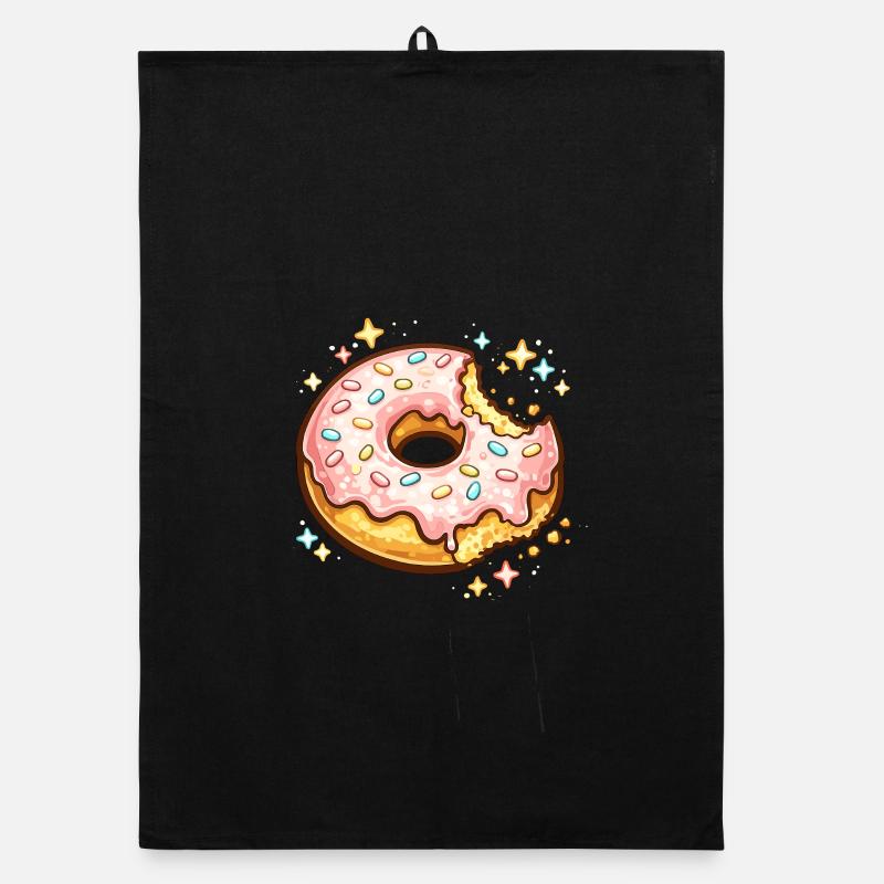 Zuckerrosa Donut mit Sprinkles Funkeln Organic Geschirrtuch