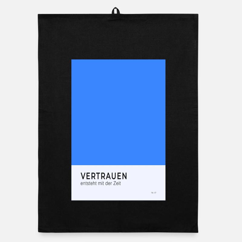 Vertrauen entsteht mit der Zeit Poster Organic Geschirrtuch