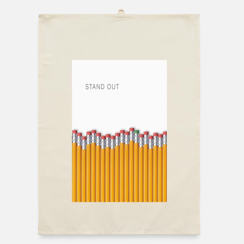 Stand Out Minimalist Statement Design Organic Geschirrtuch