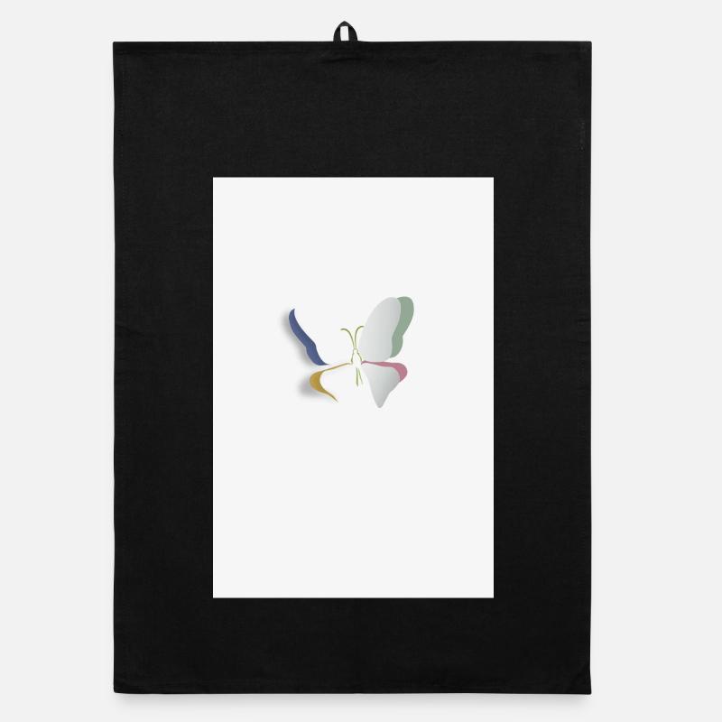 Design minimaliste esthétique papillon Torchon bio