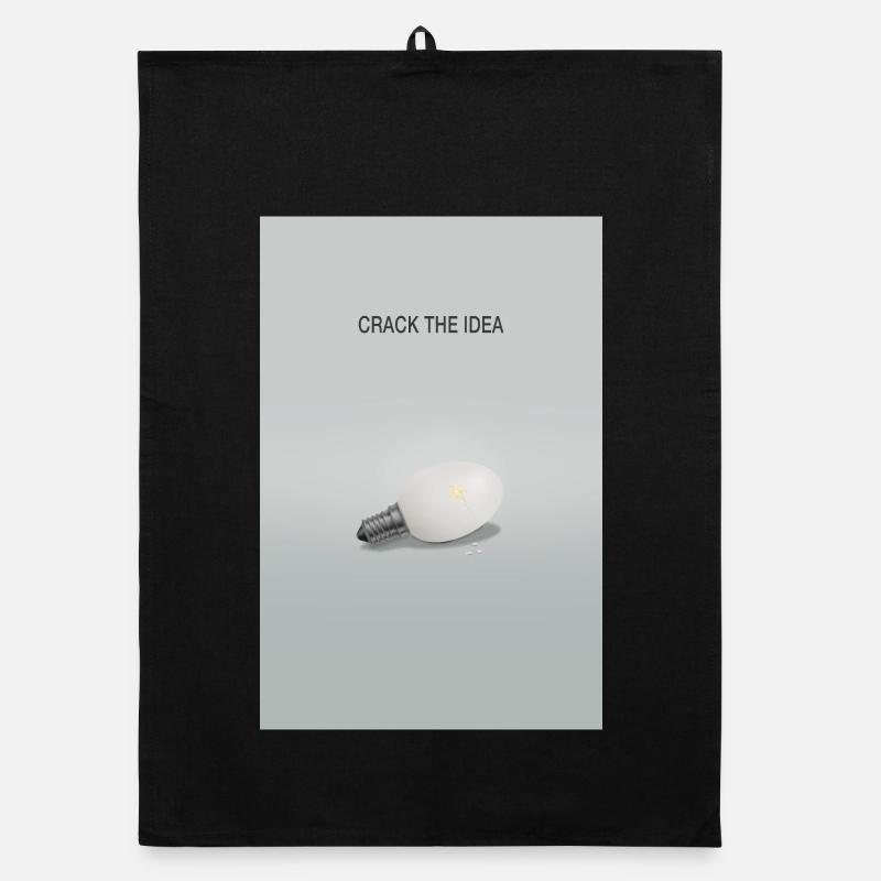 Crack The Idea Motivation Minimal Design Organic Geschirrtuch
