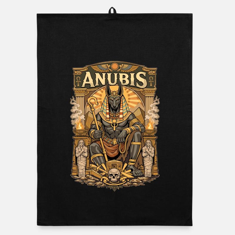 Thron von Anubis Organic Geschirrtuch