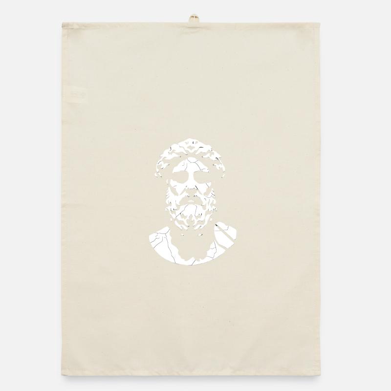 Antike Marmorbüste Bruchmuster Organic Geschirrtuch