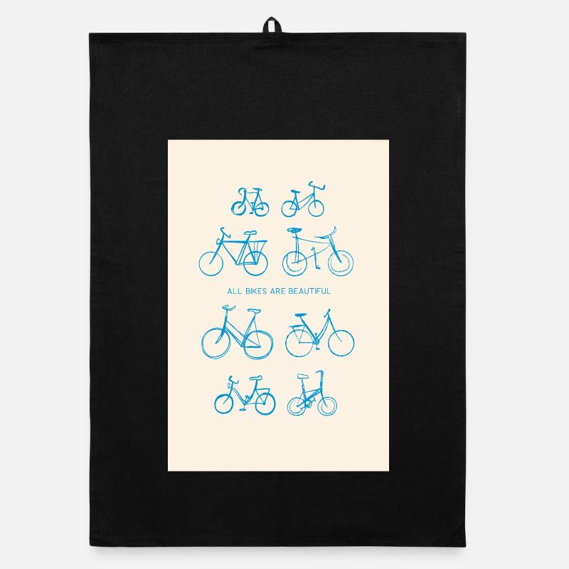 All the bikes are nice | All Bikes are Beatiful Organic dish towel