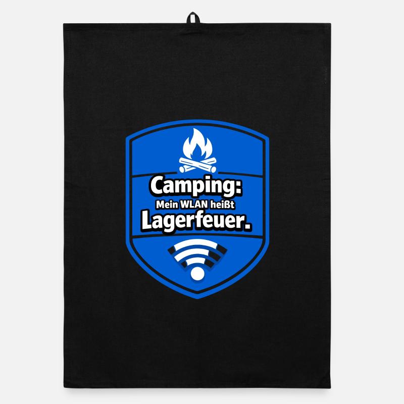 Feu de camp de camping Torchon bio