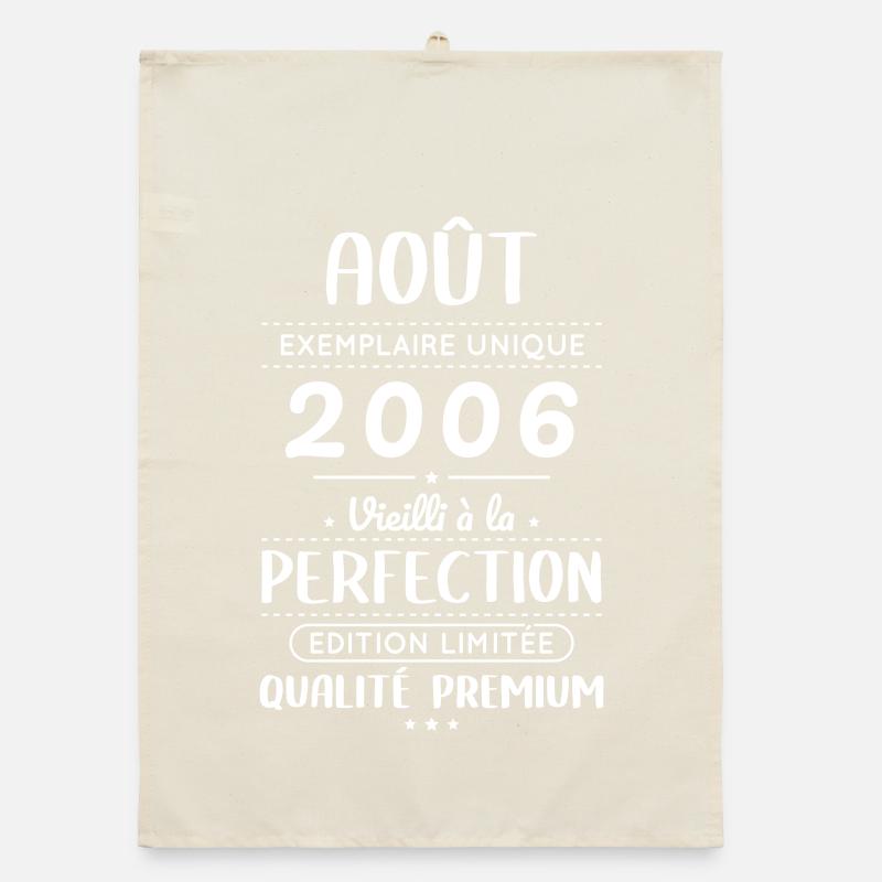 Anniversaire 20 ans - Août 2006 Perfection Torchon bio