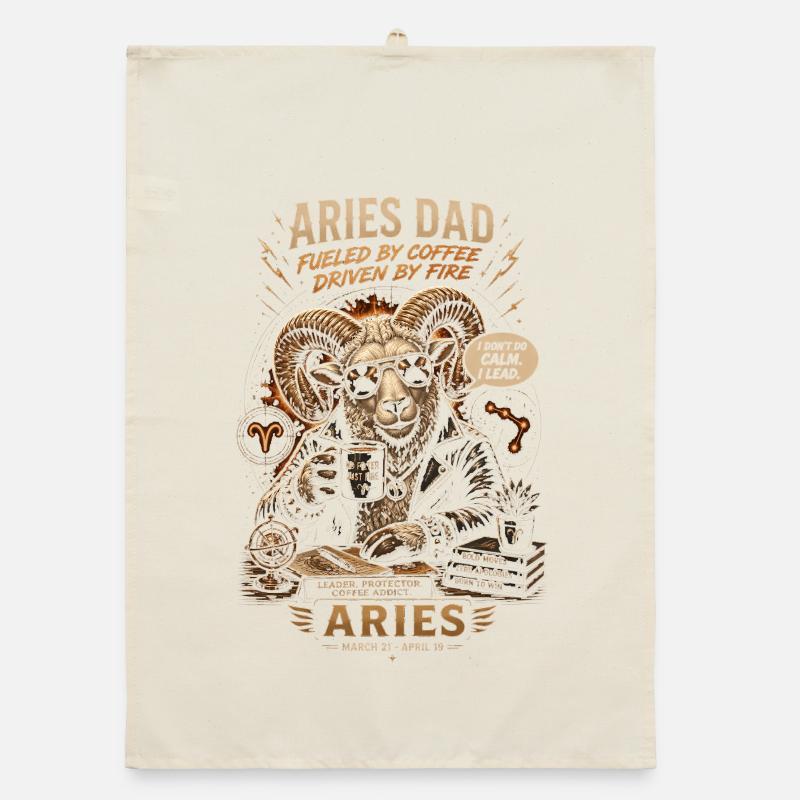 Aries Dad: Café et Feu Astral - Zodiaque Torchon bio