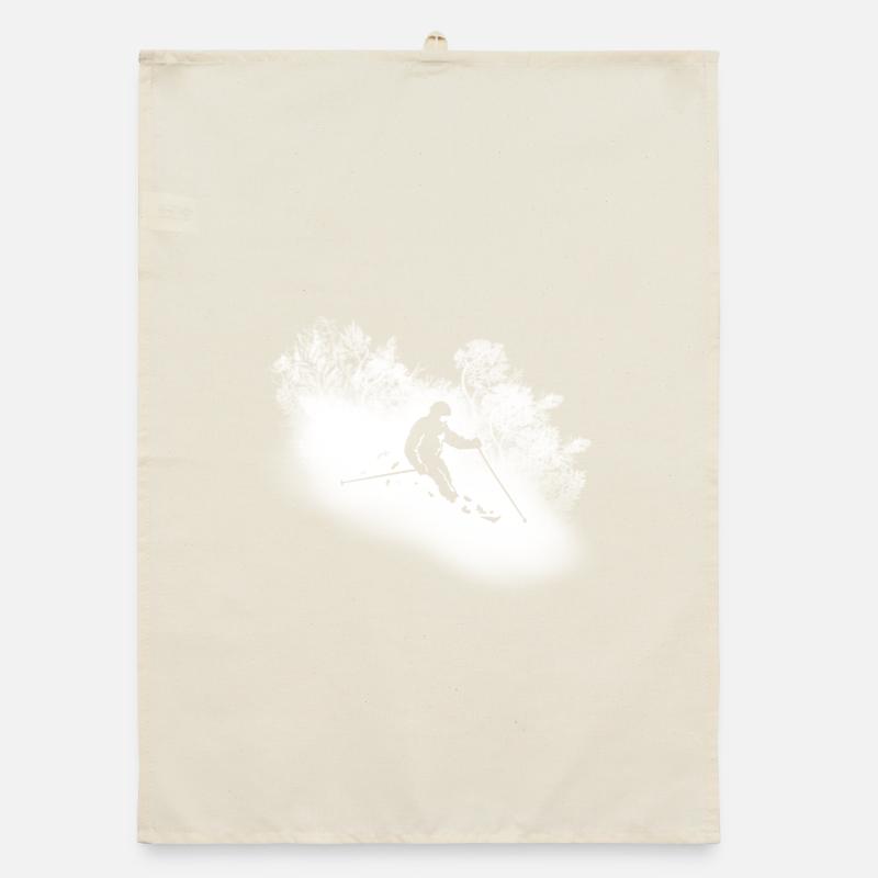ALPINE SKIING Organic dish towel