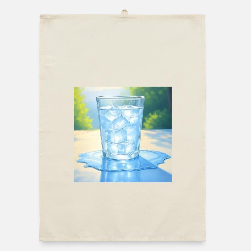 An cream in the sun Organic dish towel