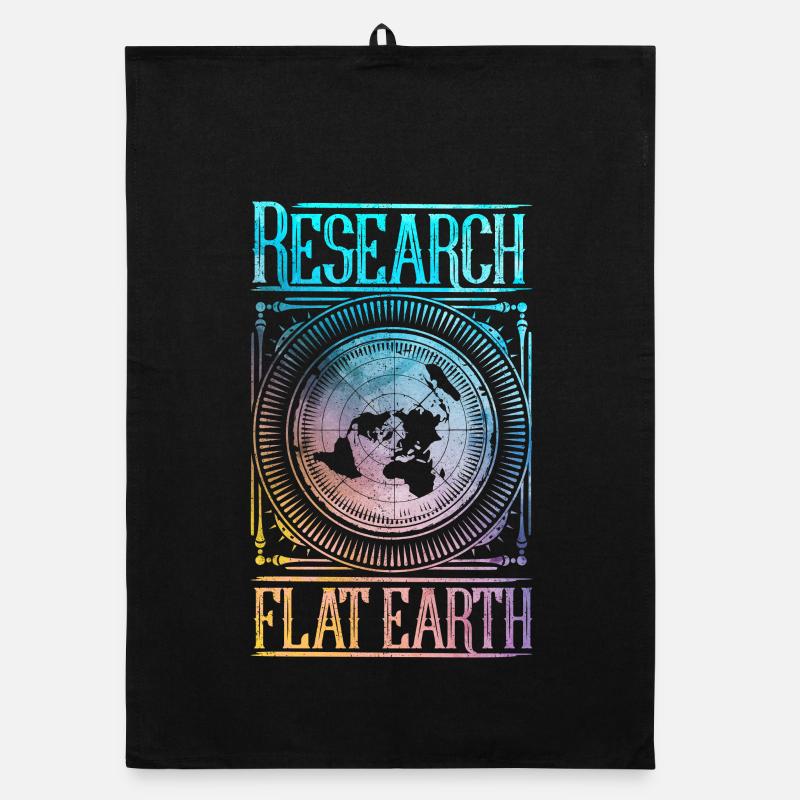 Research Flat Earth Organic dish towel