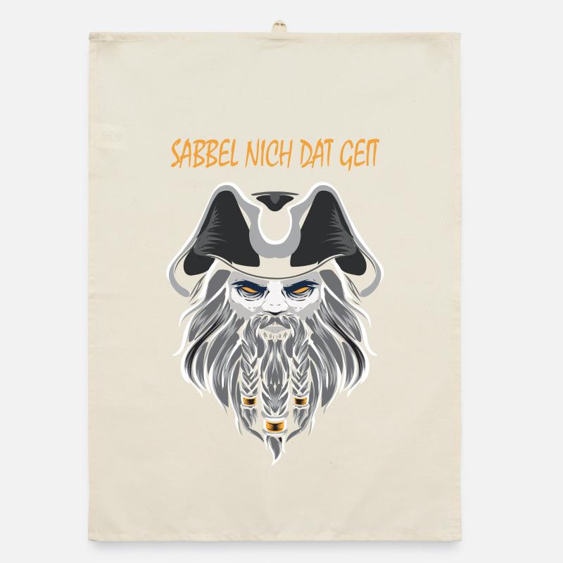 Sabbel nich dat geit, Seemann Anker, plattdeutsch Organic Geschirrtuch