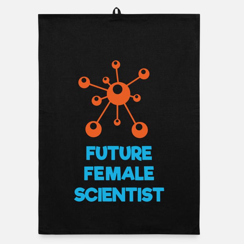Future Female Scientist Organic dish towel