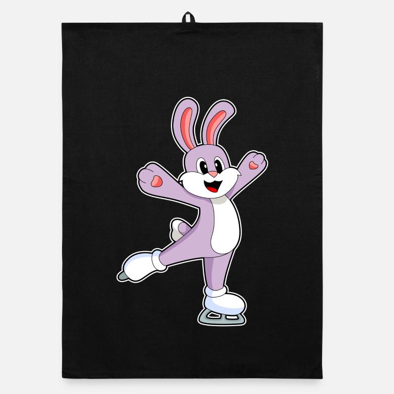 Lapin patins à glace Torchon bio