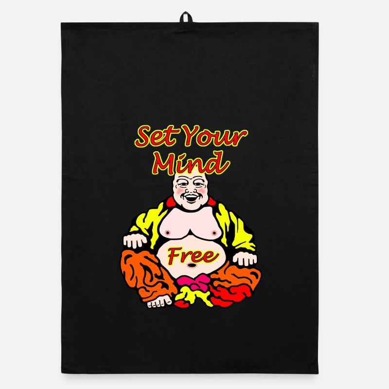 Liberté et expression de soi Méditation Design Torchon bio