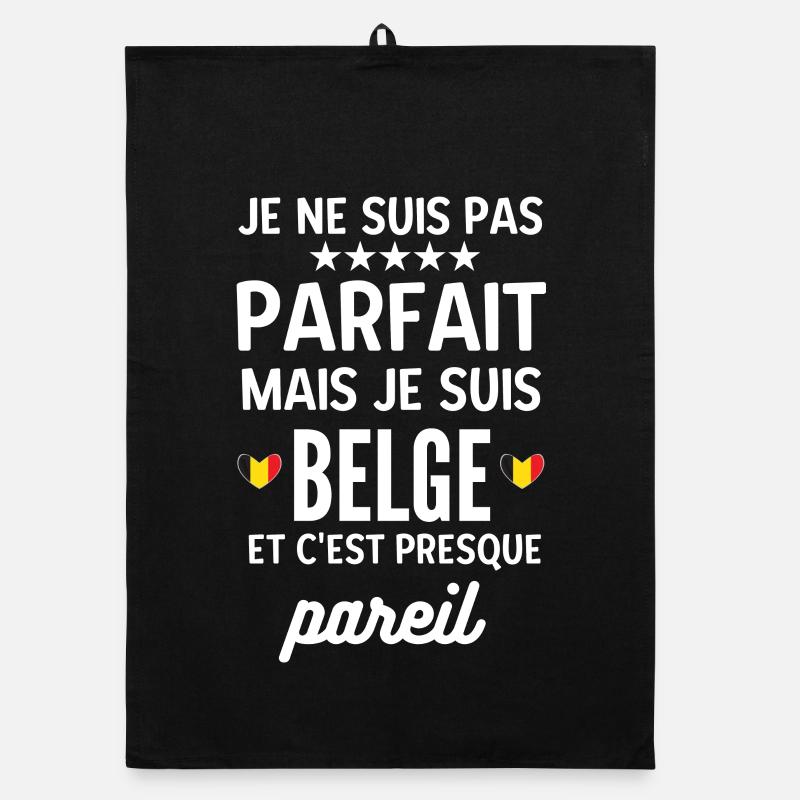 Pas parfait mais je suis belge Torchon bio