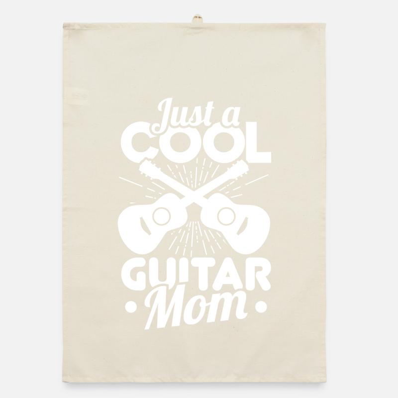 Nur eine coole Gitarrenmama Organic Geschirrtuch