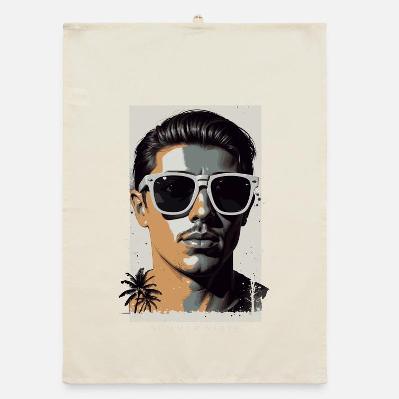 Cool hipsters Organic dish towel