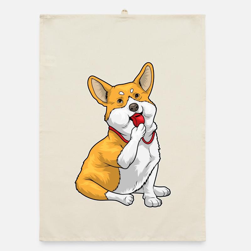 Corgi Sifflet d’arbitre Torchon bio