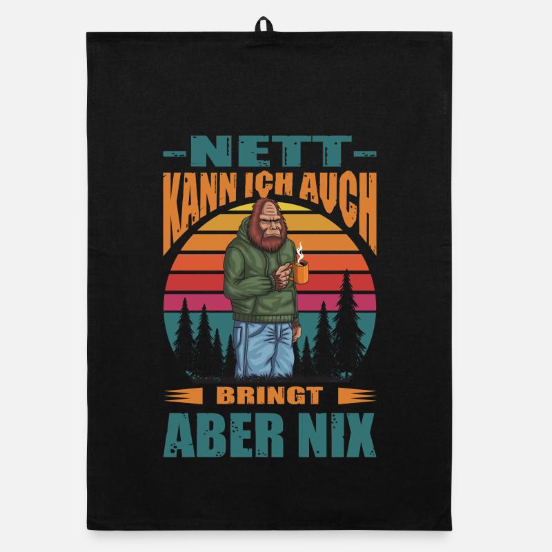 Ironie Sprüche Ironisch Lustig Morgenmuffel Organic Geschirrtuch
