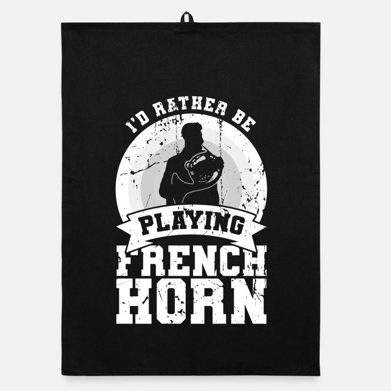 Je préfère jouer du cor français Torchon bio
