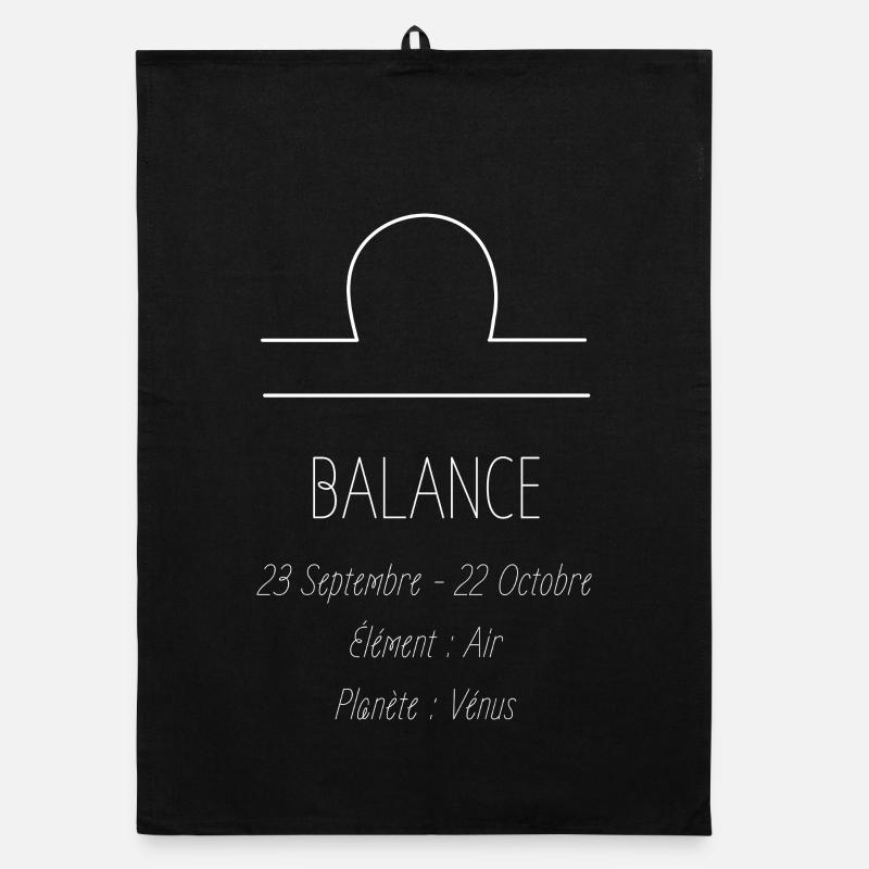 Signe Balance - Torchon bio - noir