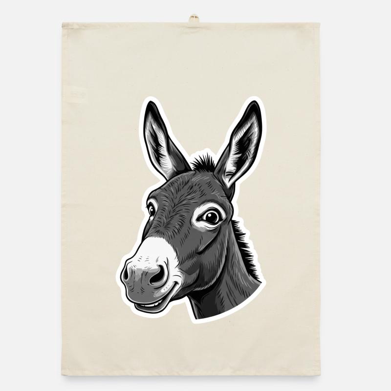 Curious Donkey – Charming & Funny Organic dish towel