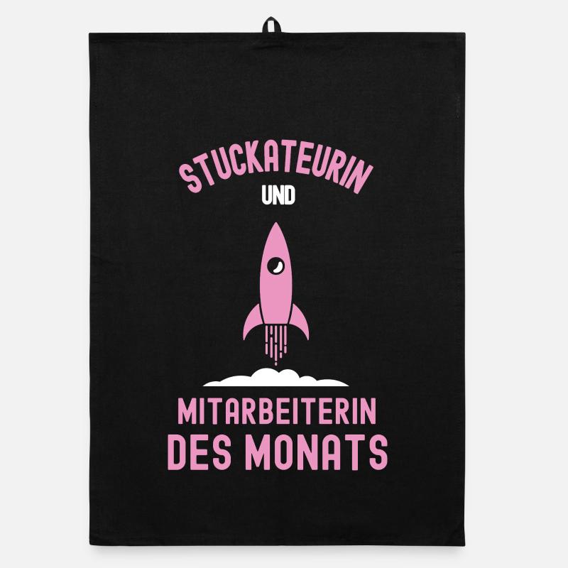 Beste Stuckateurin Mitarbeiterin des Monats Organic Geschirrtuch