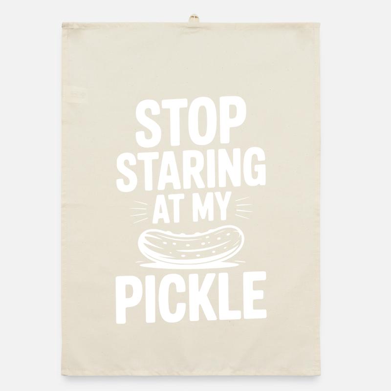 Stop Staring at My Pickle Organic dish towel