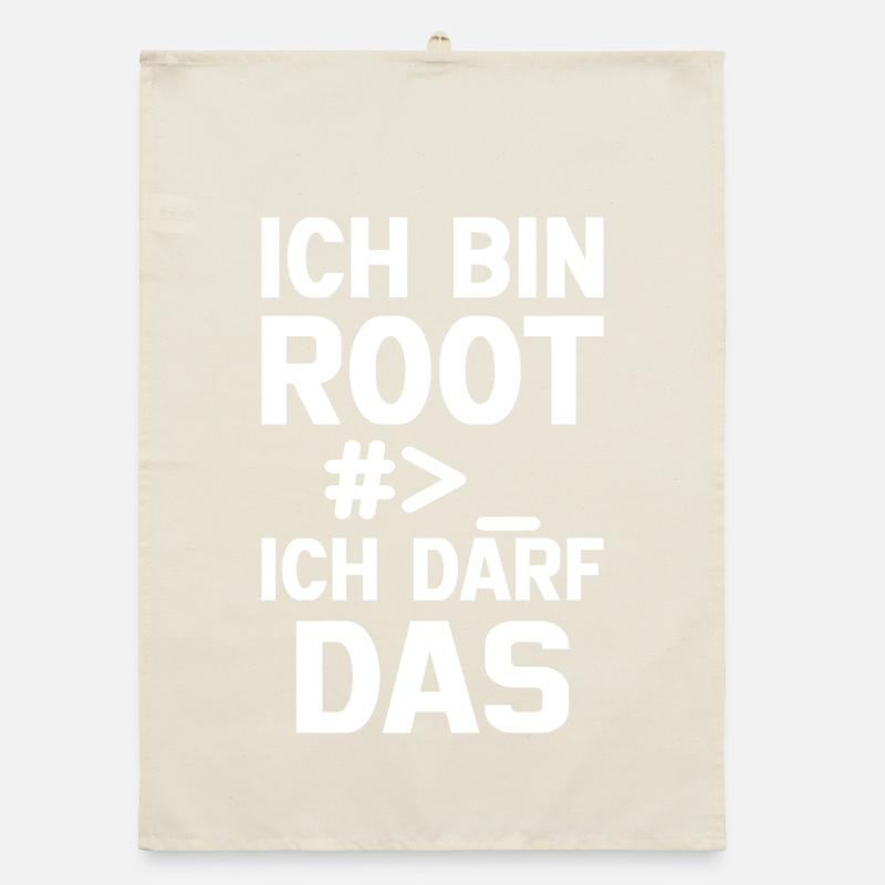Ich bin Root – Erlaubnis frei Organic Geschirrtuch