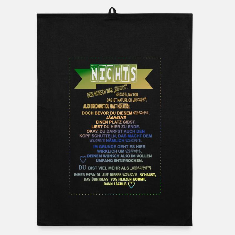 Rien Gradient Les non-souhaiteurs ne donnent rien Torchon bio