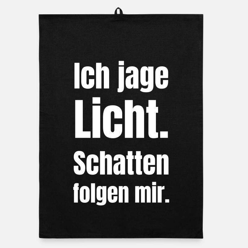Lichtjagd: Schatten folgen mir Organic Geschirrtuch