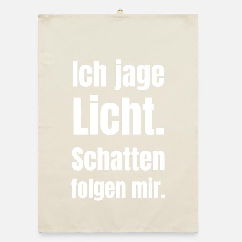 Light Hunt: Shadows Follow Me Organic dish towel