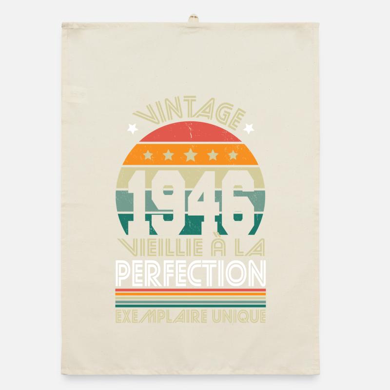 1946 – Vintage – Einzigartiges Exemplar Organic Geschirrtuch