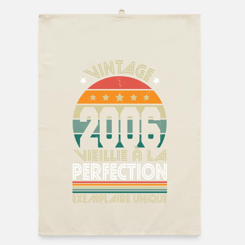 2006 – Vintage – Einzigartiges Exemplar Organic Geschirrtuch