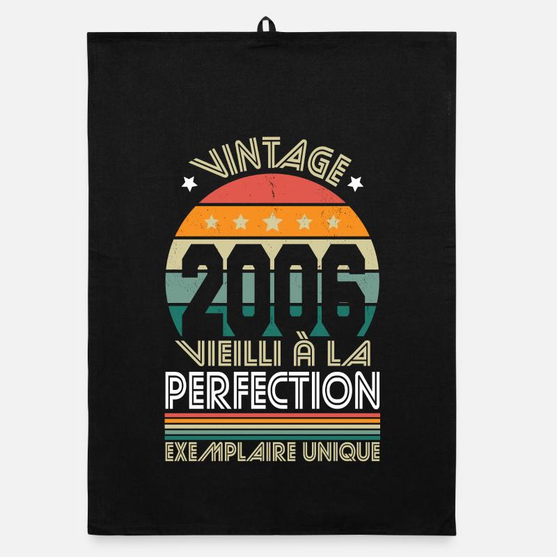2006 – Vintage – Einzigartiges Exemplar Organic Geschirrtuch