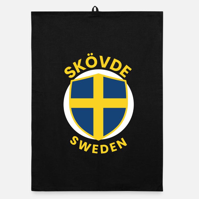 Skövde Shield Sweden emblem Organic dish towel