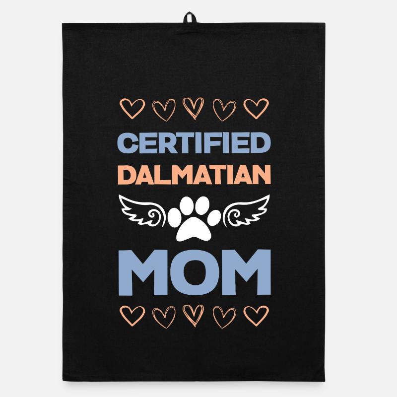 Maman dalmate certifiée Torchon bio