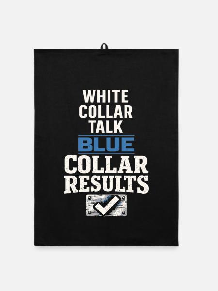 workers who are trained as welders and - Organic dish towel - black - Front