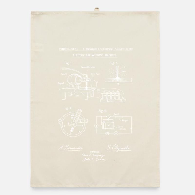 Plan de la machine à soudure à arc Torchon bio