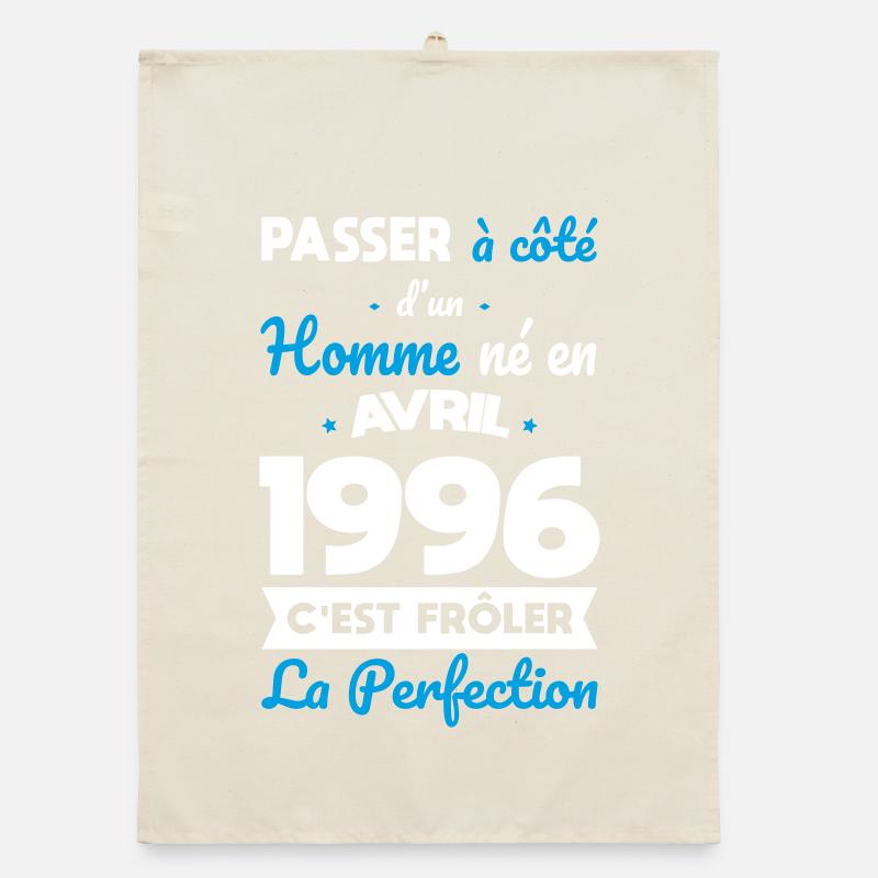 30th Birthday - Born in April 1996 Organic dish towel