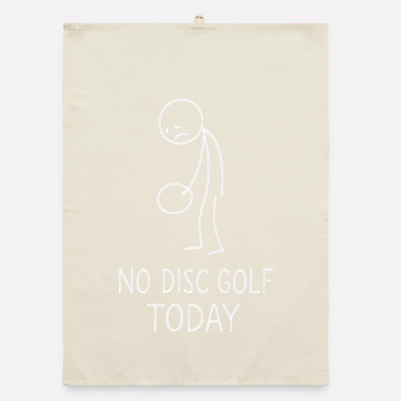No Disc Golf Today Humor Sport Geschenkidee Organic Geschirrtuch