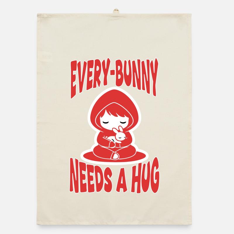 Lapin Hug Every-Bunny Manga Mignon Torchon bio