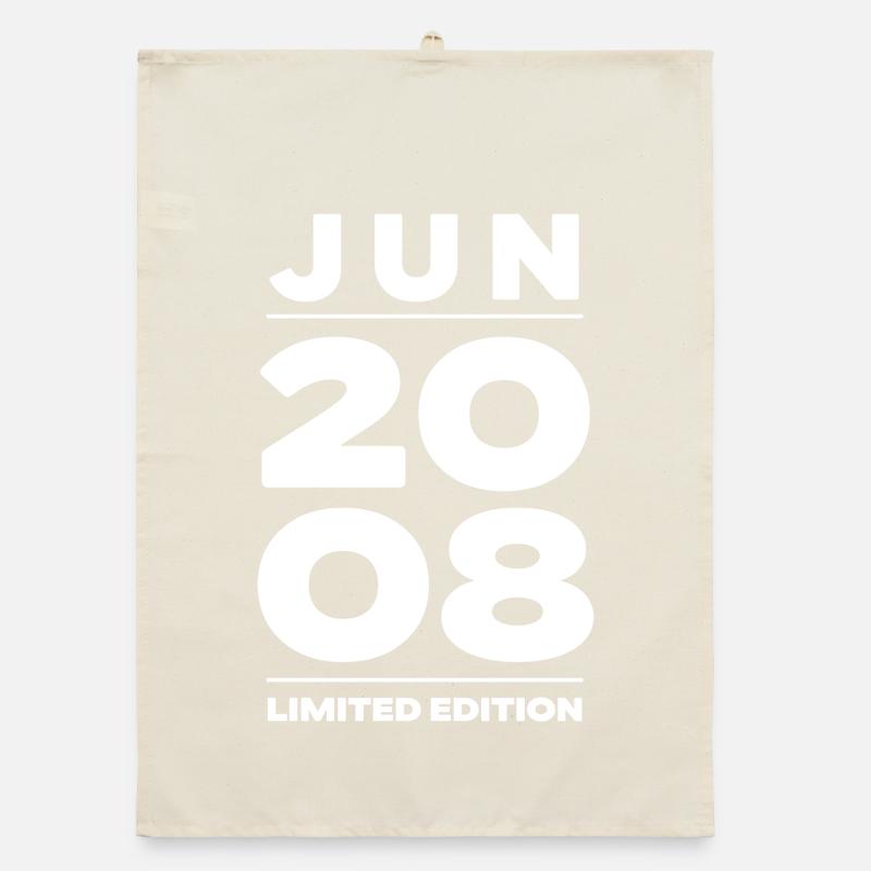 Édition limitée cadeau d’anniversaire de juin 2008 Torchon bio