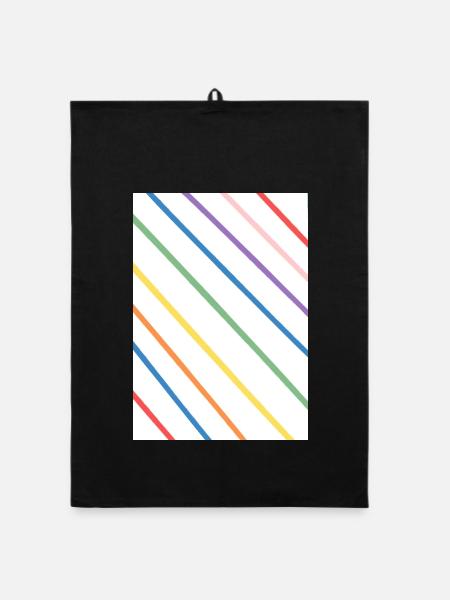 Creativity-Time - Organic Geschirrtuch - Schwarz - Vorne