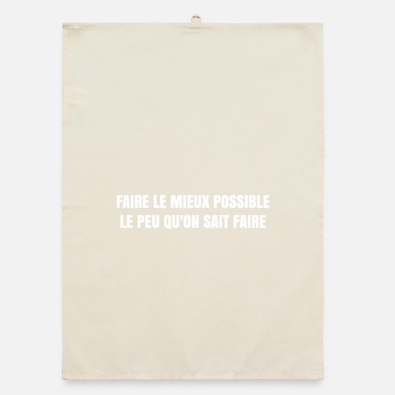 Message Positif Minimaliste Torchon bio